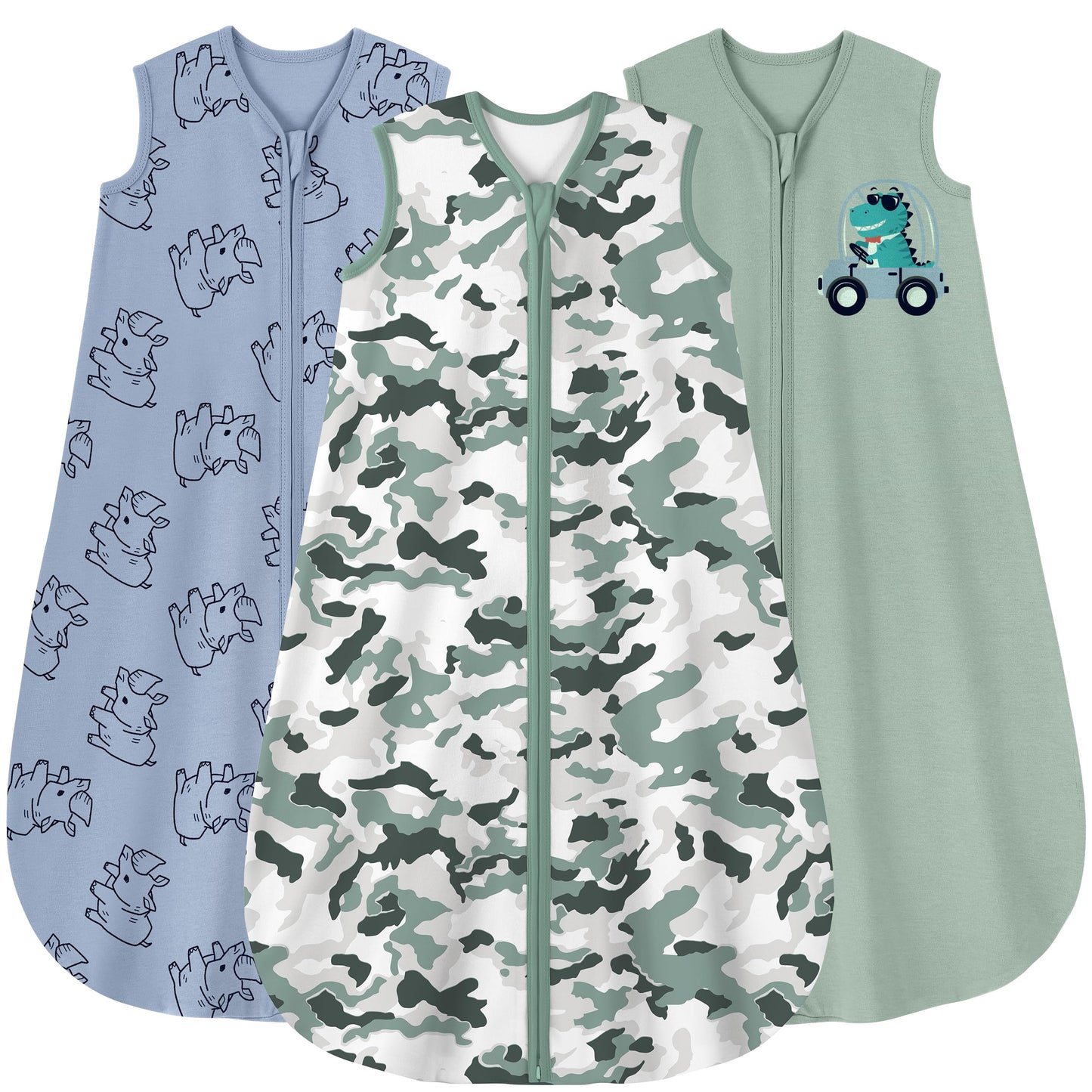 Yoofoss Baby Sleep Sack 0-6 Month 0.5TOG 100% Organic Cotton 2-Way Zipper