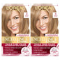 L'Oreal Paris Excellence Crème Permanent Hair Dye, Triple Care Hair Color with Hyaluronic Acid for 100% Gray Coverage, 4 Dark Brown, 1 Kit (Packaging May Vary)