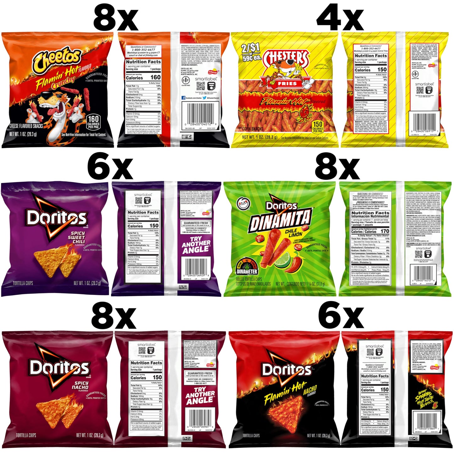 Frito-Lay Fun Times Mix Variety Pack, 40 Count