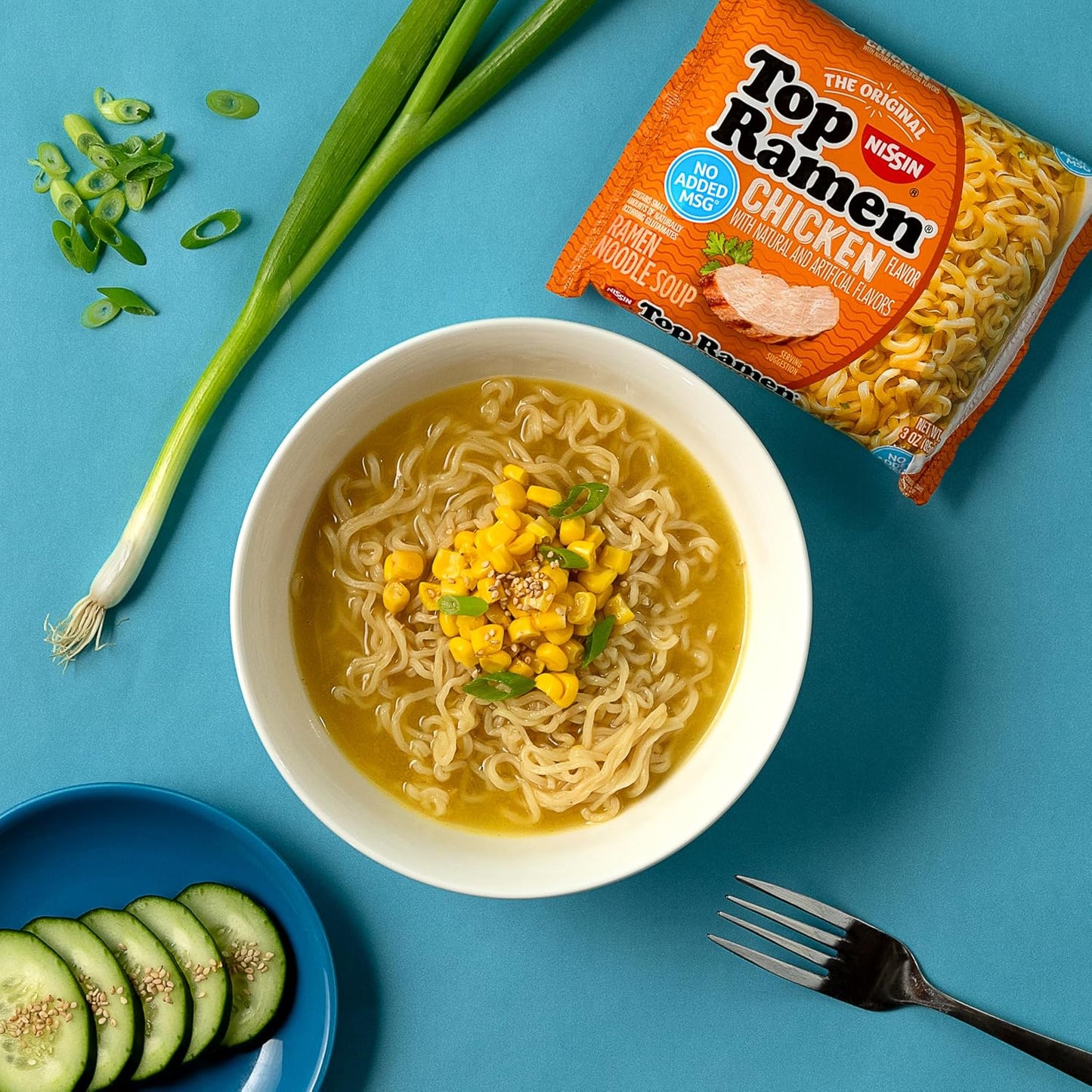 Nissin Top Ramen Noodle Soup, Chicken, 3 Ounce (Pack of 24)