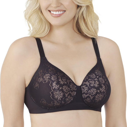 Vanity Fair Women's Full Figure Beauty Back Smoothing Bra, 4 Way Stretch Fabric, Lightly Lined Cups up to H