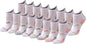 Saucony Women's RunDry Performance Heel Tab Athletic Socks, Available in S-L (8, 16, 24 Pairs)
