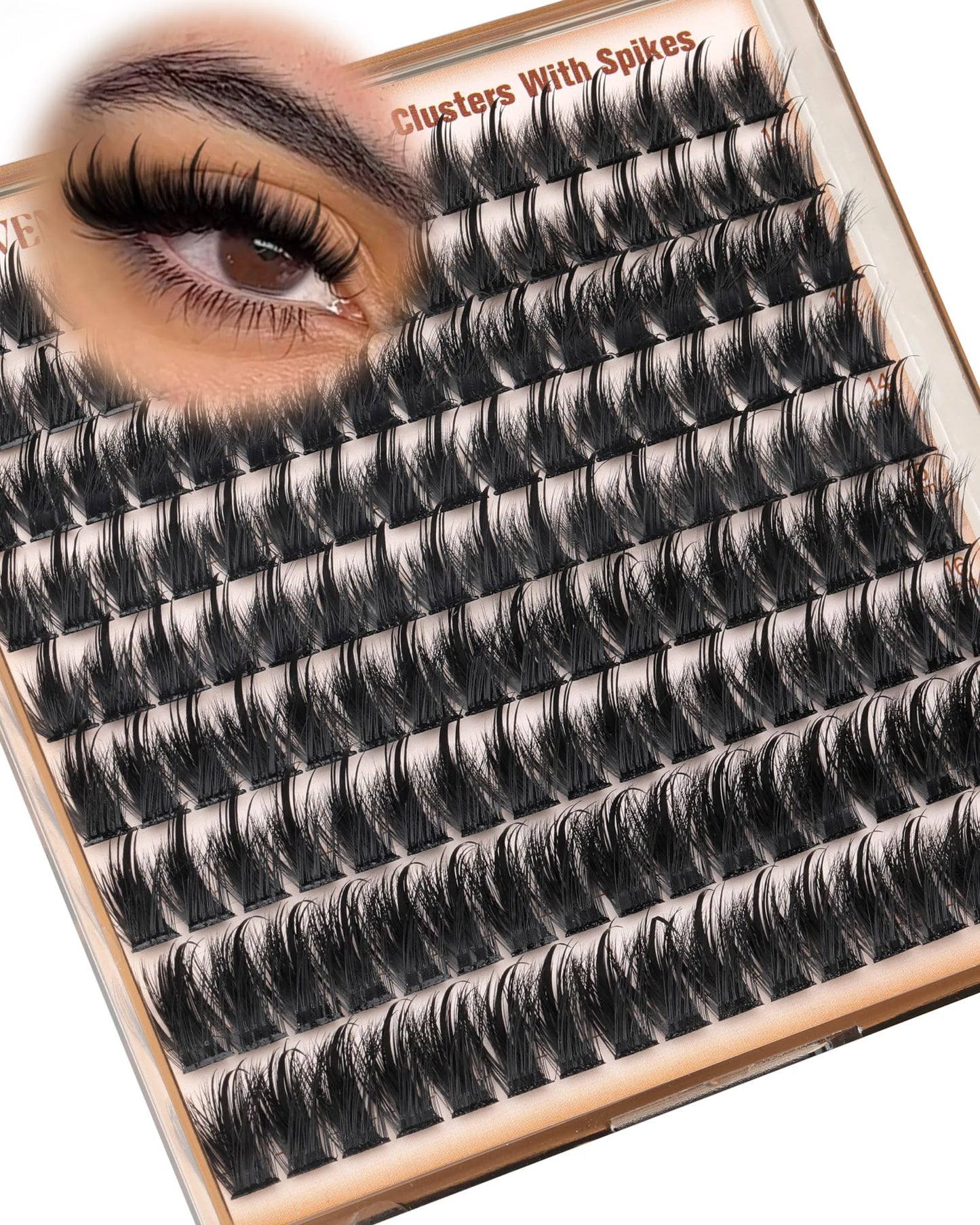 Goddvenus Pre-made Spikes Lash Clusters Wispy Manga Eyelash Clusters