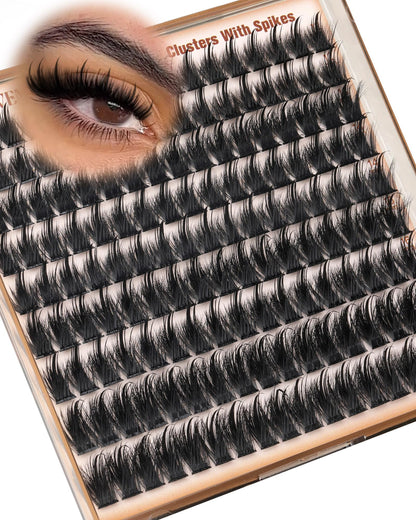 Goddvenus Pre-made Spikes Lash Clusters Wispy Manga Eyelash Clusters