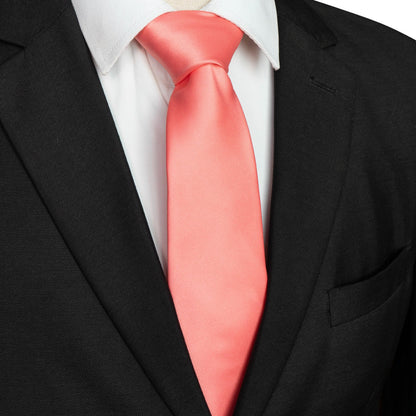 JEMYGINS Solid Color Tie Mens Necktie for Business and Wedding
