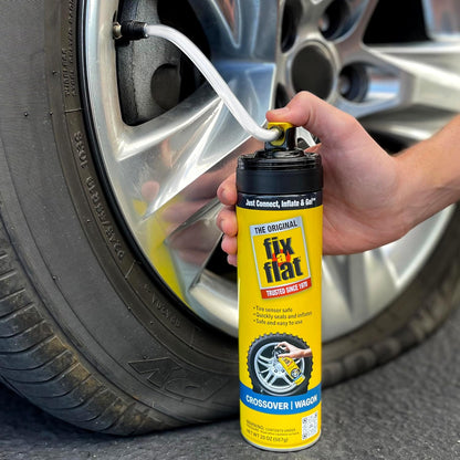 Fix-A-Flat Tire Repair, 16 oz, 2-Pack | Emergency Use | Eco-Friendly Formula | For Standard Tires | Universal Fit