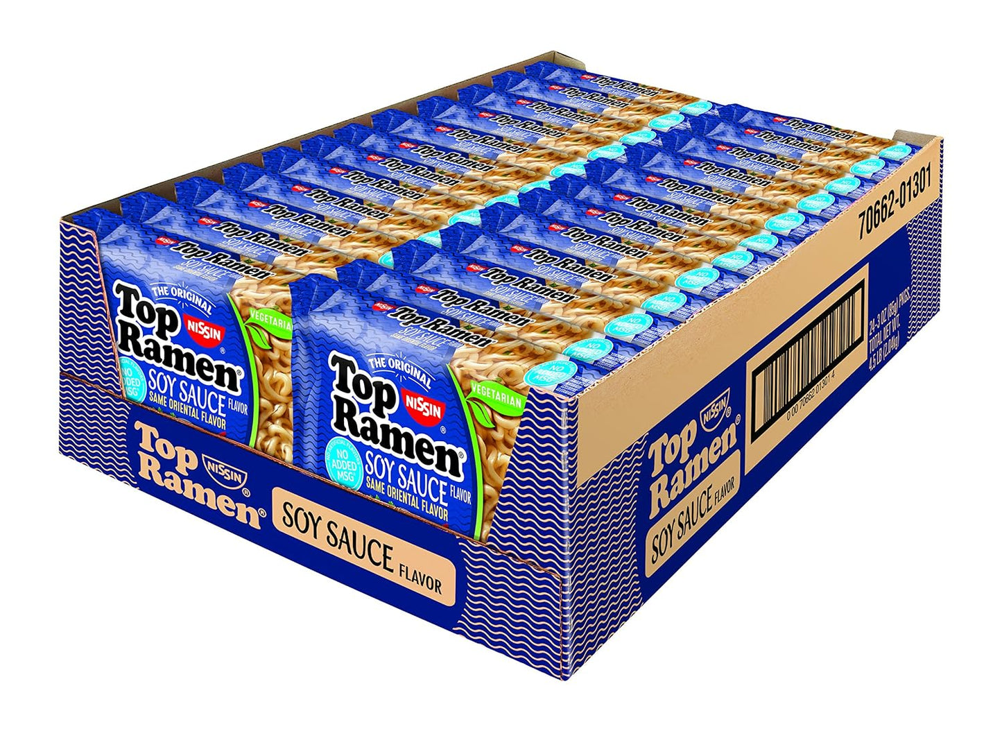 Nissin Top Ramen Noodle Soup, Chicken, 3 Ounce (Pack of 24)