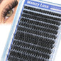 Lash Clusters Wispy 100D Eyelash Clusters 10-18mm Fluff Cluster Eyelash Extensions D Curl No Plastic Feel Individual Lashes Extension 204 Pcs Versatile False Eyelashes Clusters
