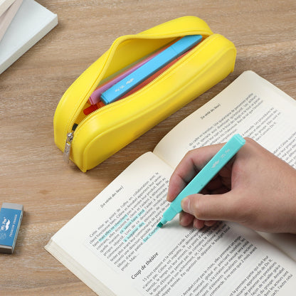 Mr. Pen- Silicone Pencil Case, Aesthetic Pencil Bag for Women, Makeup Pouch