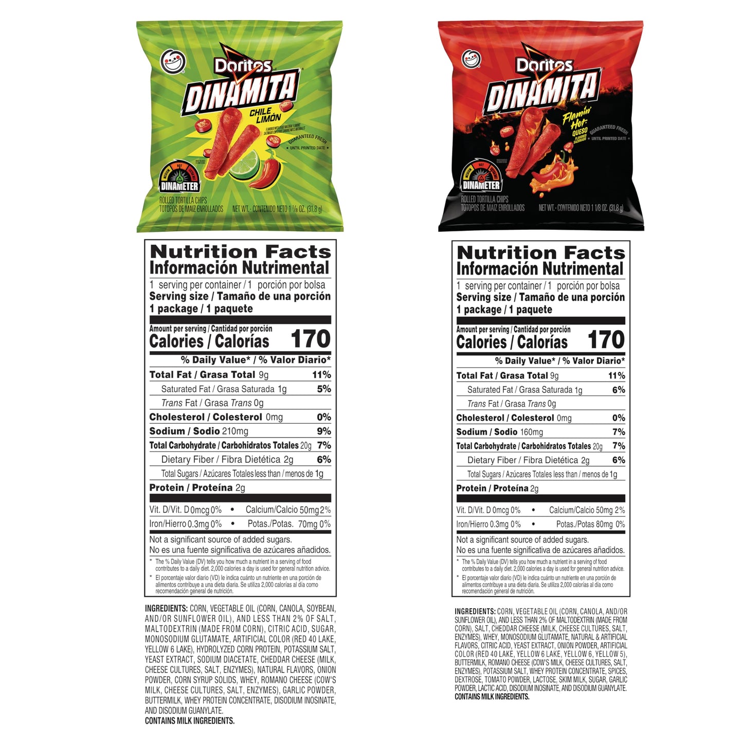 Doritos Flavored Tortilla Chips, Nacho Cheese, 1 Ounce (Pack of 40)