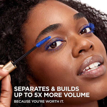 L’Oreal ParisVoluminous Waterproof Volume Building Mascara, Black [360], 0.28 oz (Pack of 3)
