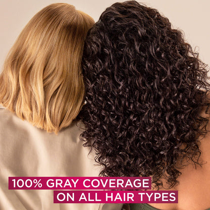 L'Oreal Paris Excellence Crème Permanent Hair Dye, Triple Care Hair Color with Hyaluronic Acid for 100% Gray Coverage, 4 Dark Brown, 1 Kit (Packaging May Vary)