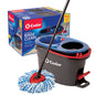 O-Cedar RinseClean Spin Mop & Bucket System + 2 Extra Mop Heads| Clean with Clean Water | Removes 99% of Bacteria