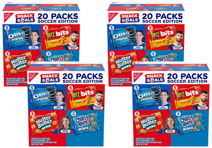 Nabisco, Classic Mix Variety Pack, Oreo Mini, Chips Ahoy! Mini, Nutter Butter Bites, Ritz Bits Cheese, 20 Snack Packs