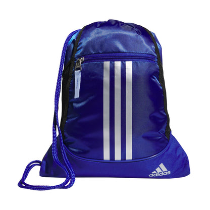 adidas Alliance Sackpack – Drawstring Backpack for Sports, Small Gym Bag, Preloved Teal Green/Black/3, OSFA