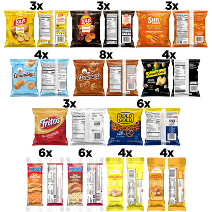 Frito-Lay Ultimate Snack Care Package, Favorites Mix, Variety Assortment of Chips, Cookies, Crackers & More, 40 Count