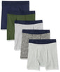Amazon Essentials Men's Breathable Cotton Boxer Briefs, Tag-Free, Pack of 5