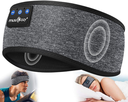 MUSICOZY Sleep Headphones Bluetooth Headband Headphones for Side Sleepers