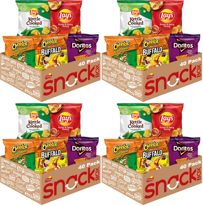 Frito-Lay Ultimate Snack Care Package, Favorites Mix, Variety Assortment of Chips, Cookies, Crackers & More, 40 Count