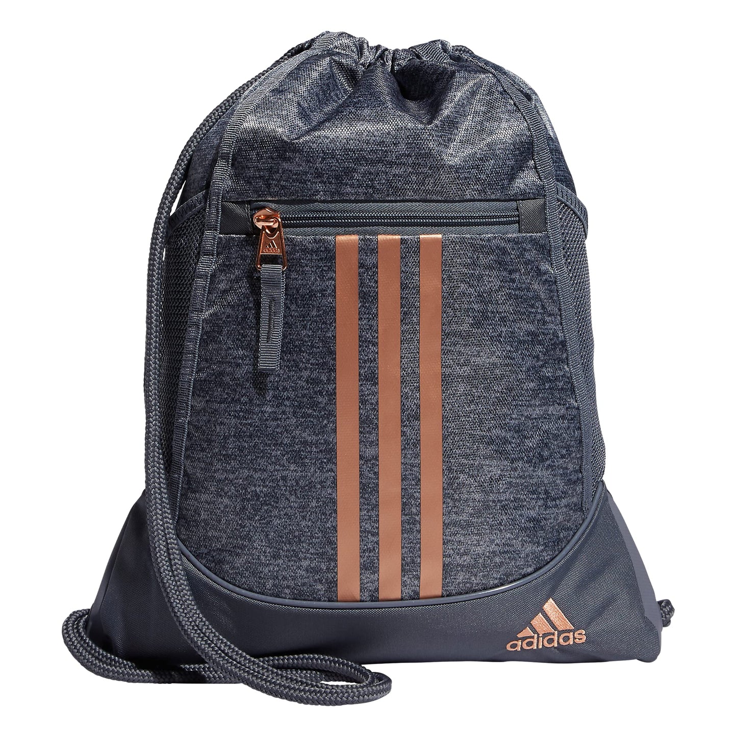 adidas Alliance Sackpack – Drawstring Backpack for Sports, Small Gym Bag, Preloved Teal Green/Black/3, OSFA