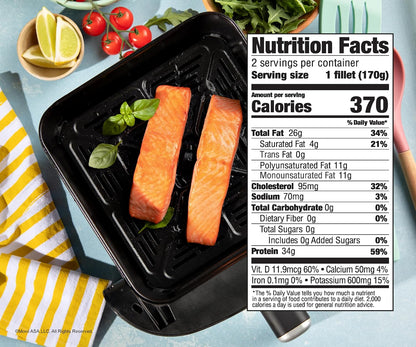 MOWI Atlantic Salmon 12oz, 2 Portions, Fresh Never Frozen
