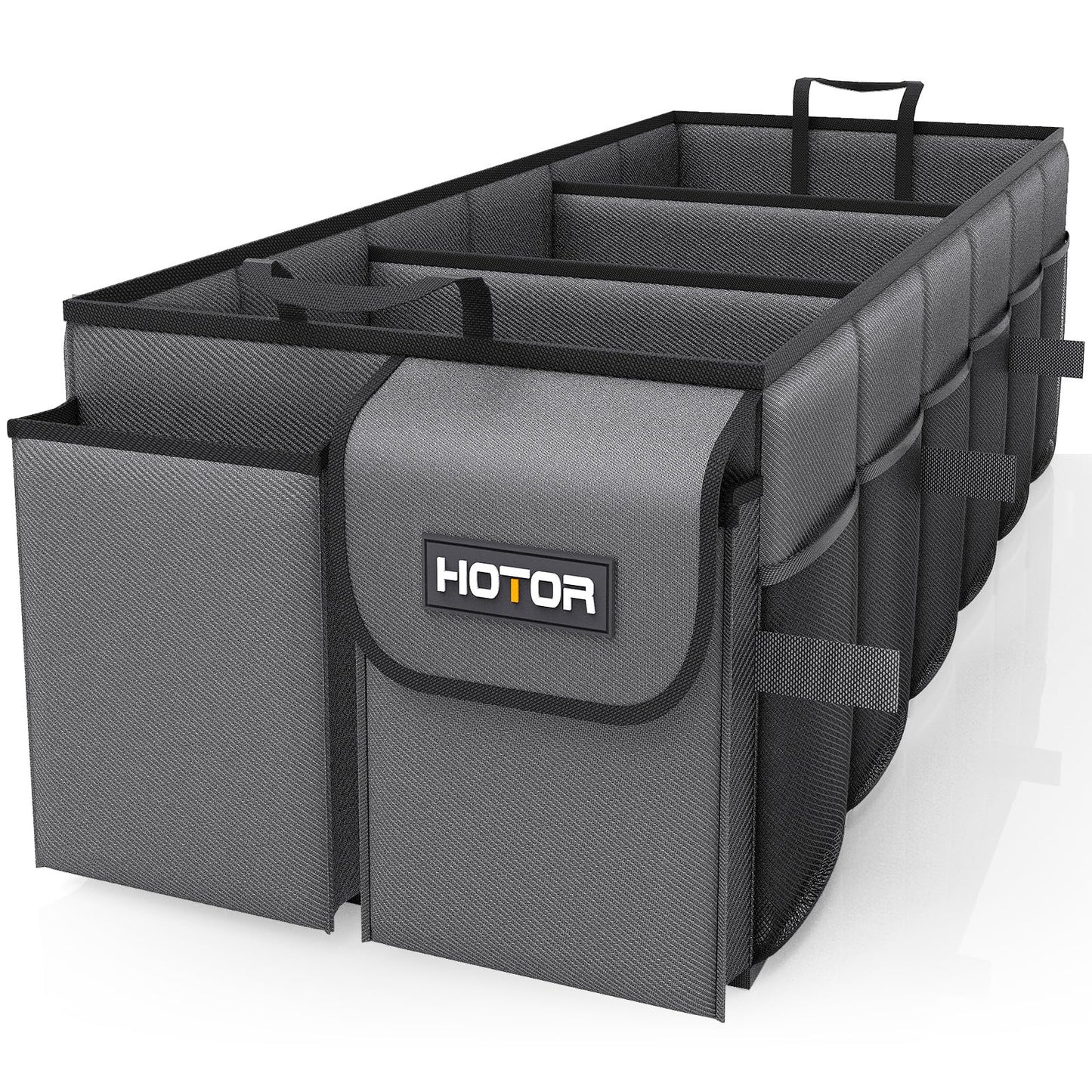 HOTOR Trunk Organizer - Foldable Car Organizer for SUVs & Sedans Storage