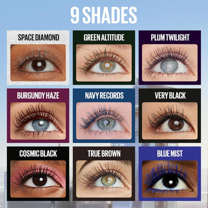 Maybelline Lash Sensational Sky High Washable Mascara Makeup, Volumizing, Lengthening, Defining, Curling, Multiplying, Buildable Formula, Blackest Black, 1 Count