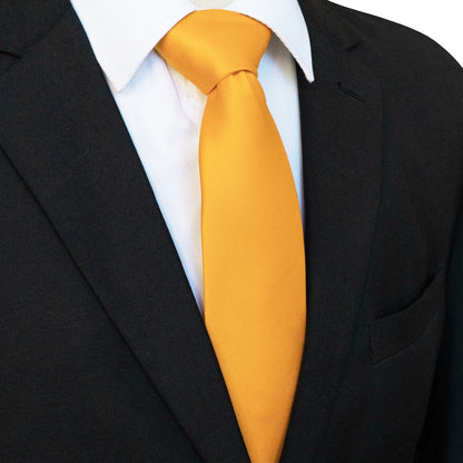 JEMYGINS Solid Color Tie Mens Necktie for Business and Wedding
