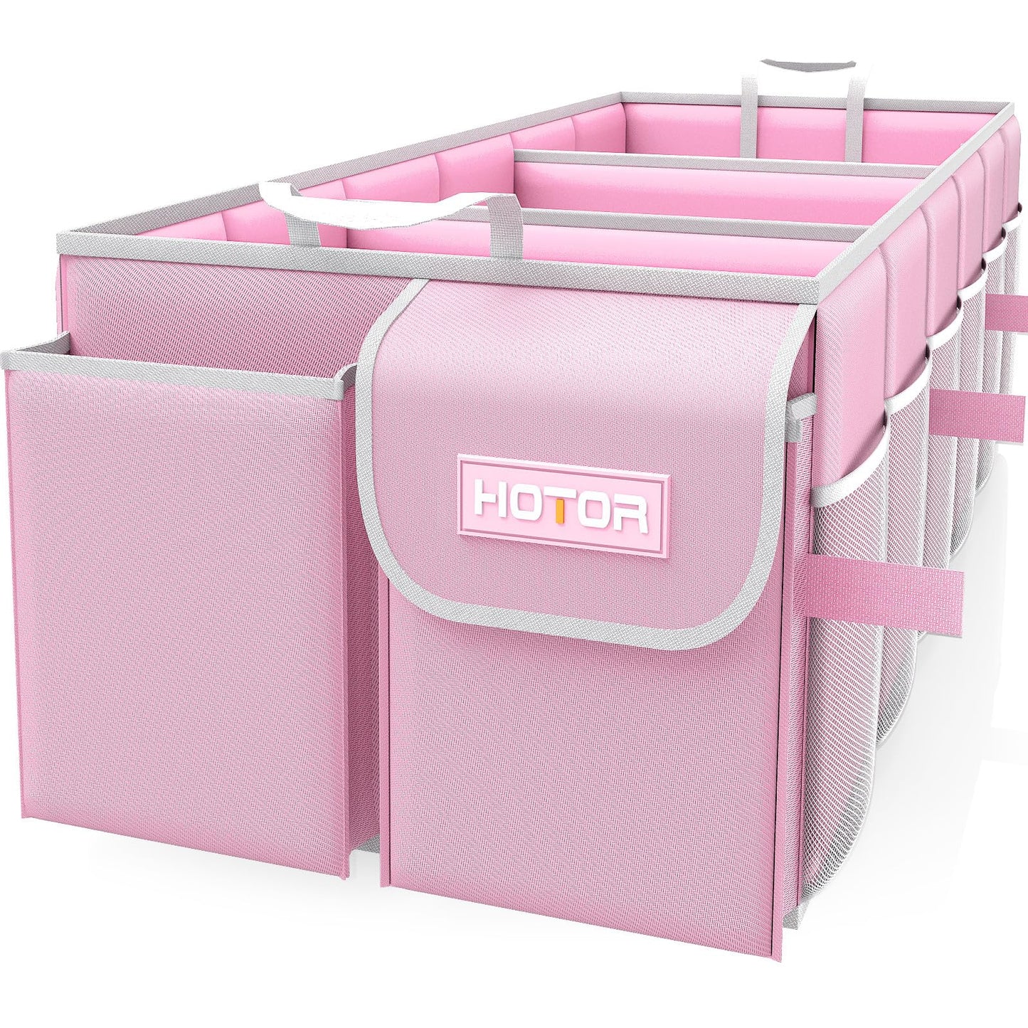 HOTOR Trunk Organizer - Foldable Car Organizer for SUVs & Sedans Storage