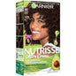 Garnier Nutrisse Ultra Crème Hair Color, Permanent Hair Dye with 100% Gray Coverage, Vegan & Cruelty-Free, 33 Darkest Golden Brown (Caramel Fudge), 1 Count