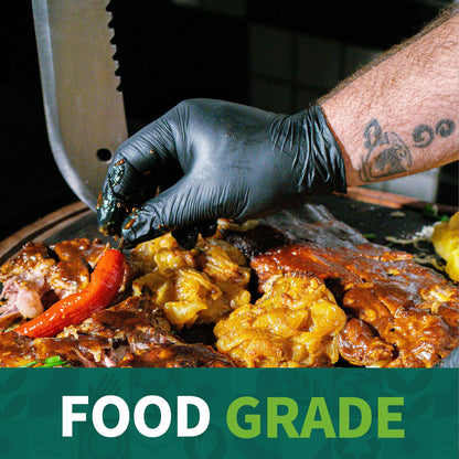 Supmedic Vinyl Disposable Exam Gloves, Black 4Mil Powder-Free Latex-Free Medical Food Safe Cooking Cleaning Glove 100 &1000Ct