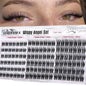 Goddvenus Brown Wispy Eye Lash Clusters Kit Natural Cluster Eyelash Extensions Kit False Eyelash Clusters Fluffy DIY Individual Lash Extensions Kit C Curl