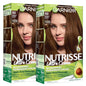 Garnier Nutrisse Ultra Crème Hair Color, Permanent Hair Dye with 100% Gray Coverage, Vegan & Cruelty-Free, 33 Darkest Golden Brown (Caramel Fudge), 1 Count