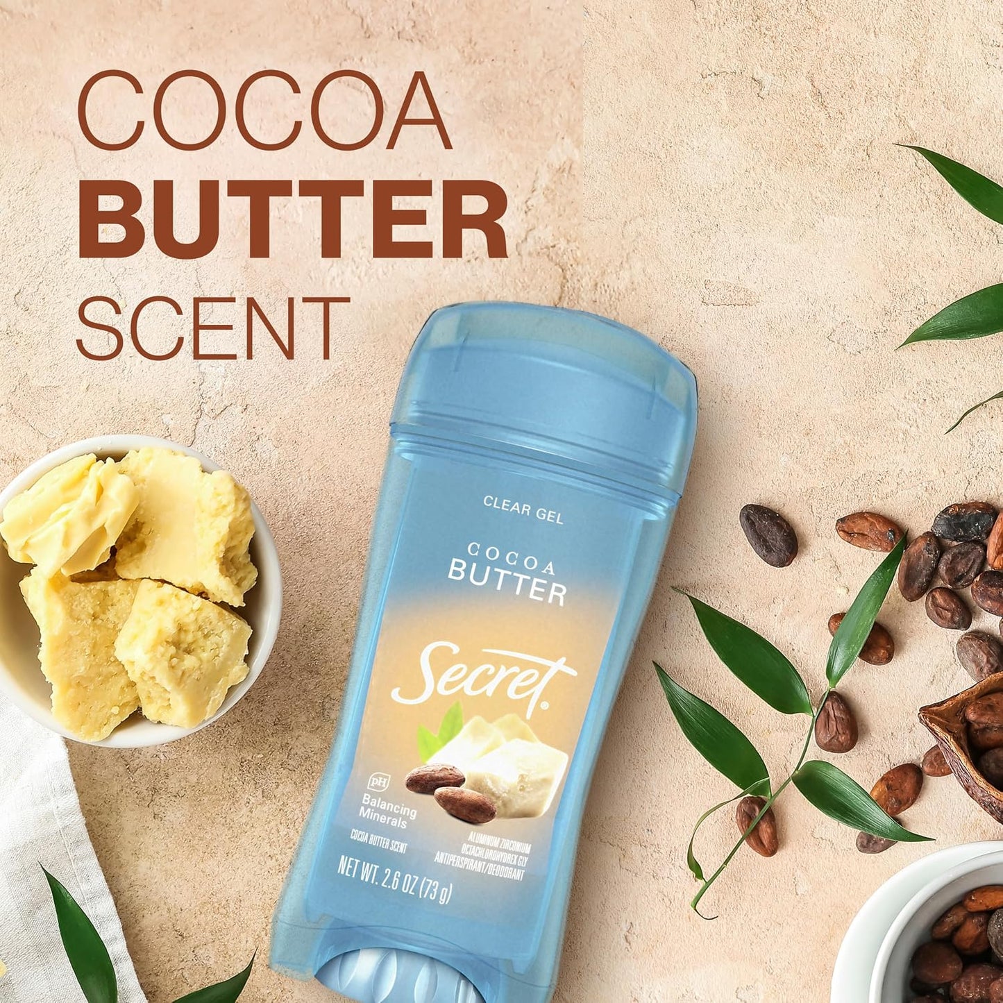 Secret Fresh Antiperspirant Deodorant for Women, 72hr Freshness on the Rocks with Pro-Hyaluronic Acid, Miami Mocktails Edition, Clear Gel, Pineapple Paradise with Pineapple & Coconut Scent, 2.6 oz
