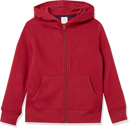Amazon Essentials Boys and Toddlers' Soft Fleece Zip-Up Hoodie Sweatshirt