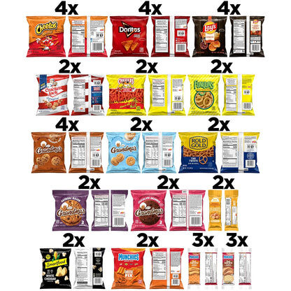 Frito-Lay Ultimate Snack Care Package, Favorites Mix, Variety Assortment of Chips, Cookies, Crackers & More, 40 Count