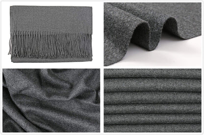 RIIQIICHY Women's Fringe Shawl Wrap Pashmina Scarf for Wedding Evening