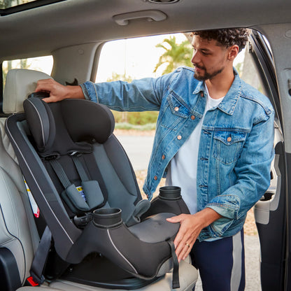 Safety 1st Grow and Go All-in-One Convertible Car Seat, Rear Facing, 5-40 lbs, Forward Facing (30–65 lbs), High Back Booster Seat 40-100 pounds, Alaskan Blue