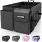 HOTOR Trunk Organizer - Foldable Car Organizer for SUVs & Sedans Storage