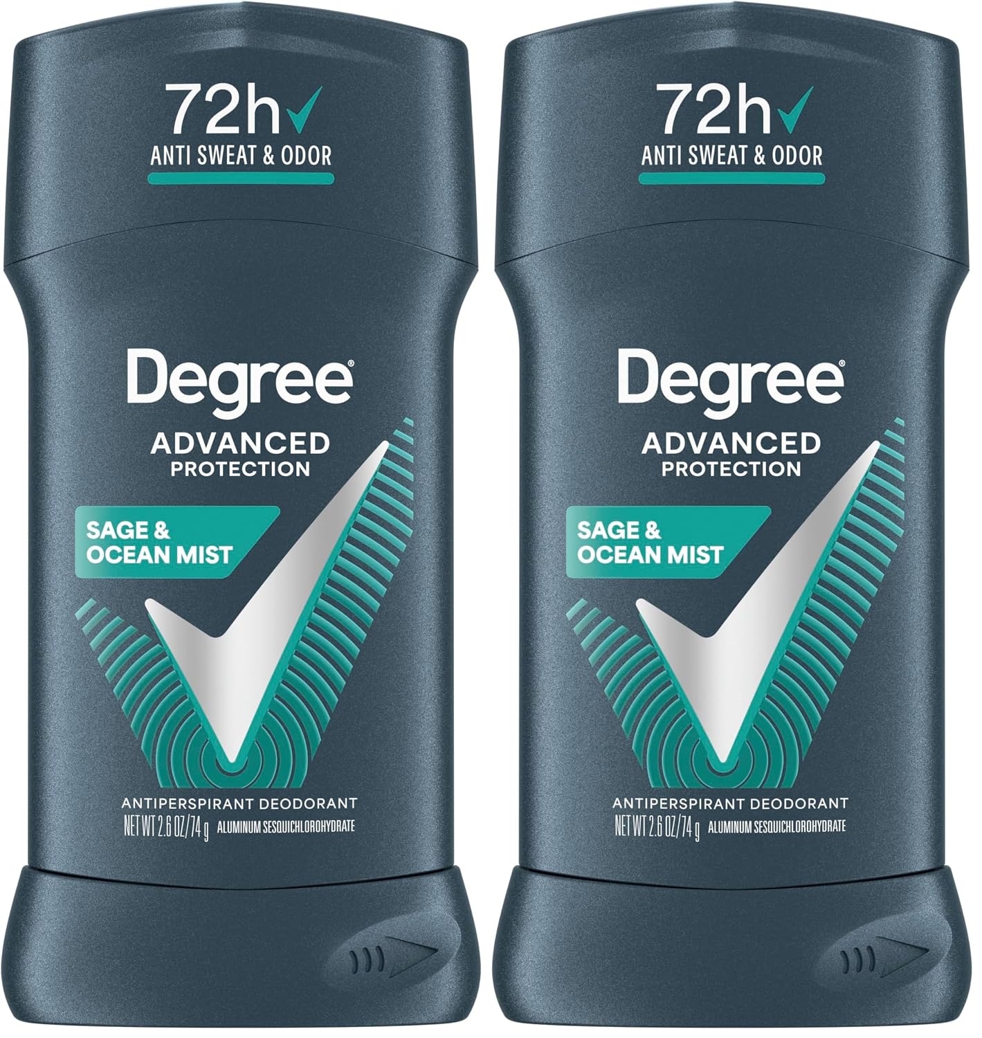 Degree Antiperspirant Deodorant Sexy Intrigue 72-Hour Sweat & Odor Protection Antiperspirant Deodorant For Women with Body Heat Activated Technology 2.6 oz (Pack of 2)