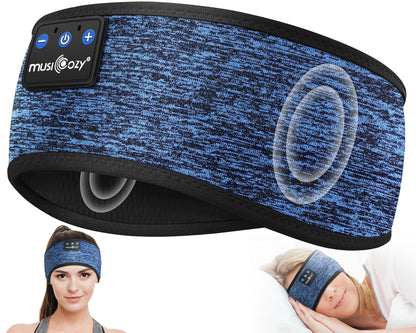 MUSICOZY Sleep Headphones Bluetooth Headband Headphones for Side Sleepers