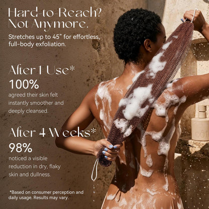 CORATED African Net Sponge with Knots Authentic, Shower Loofah Bath Sponge