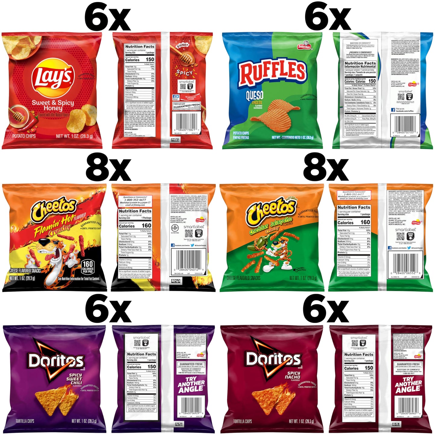 Frito-Lay Fun Times Mix Variety Pack, 40 Count