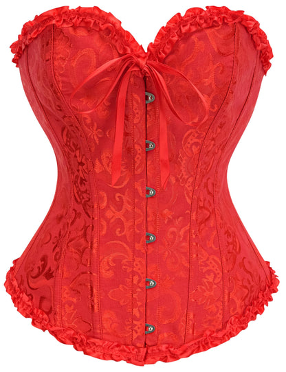SZIVYSHI 14-Bone Overbust Corset Top