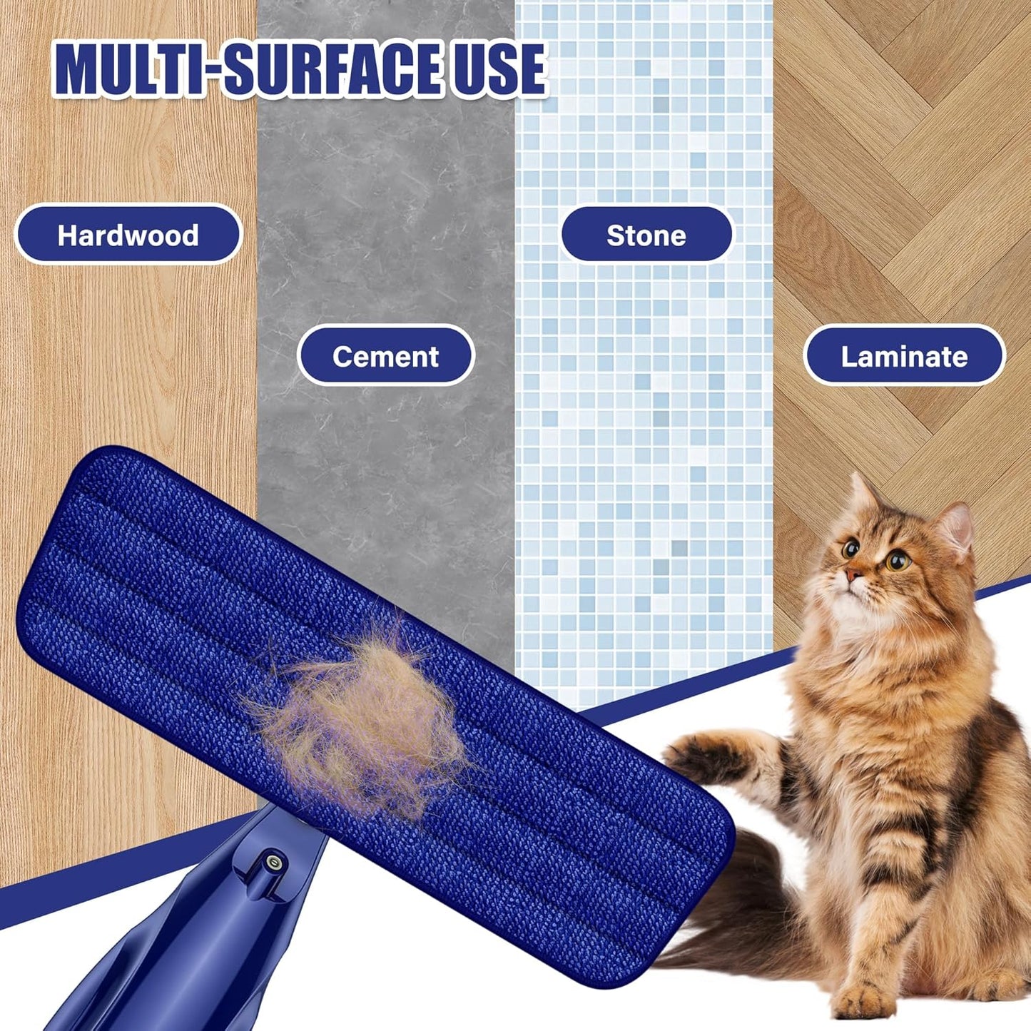 Microfiber Spray Mops for Floors Cleaning: Wet Dry Mop Hardwood Floor Mops