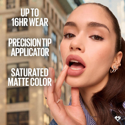 Maybelline Super Stay Matte Ink Liquid Lipstick Makeup, Long Lasting High Impact Color, Up to 16H Wear, Mover, Brown, 1 Count, Packaging May Vary