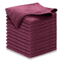 USANOOKS Microfiber Cleaning Cloth Grey - 12 Pcs (12.5"x12.5") - High Performance - 1200 Washes, Ultra Absorbent Microfiber Towel Weave Grime & Liquid for Streak-Free Mirror Shine - Car Washing Cloth
