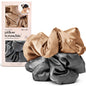 Kitsch Ultra-Petite Satin Scrunchies for Women - Eucalyptus, 6pcs