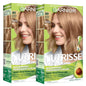 Garnier Nutrisse Ultra Crème Hair Color, Permanent Hair Dye with 100% Gray Coverage, Vegan & Cruelty-Free, 33 Darkest Golden Brown (Caramel Fudge), 1 Count