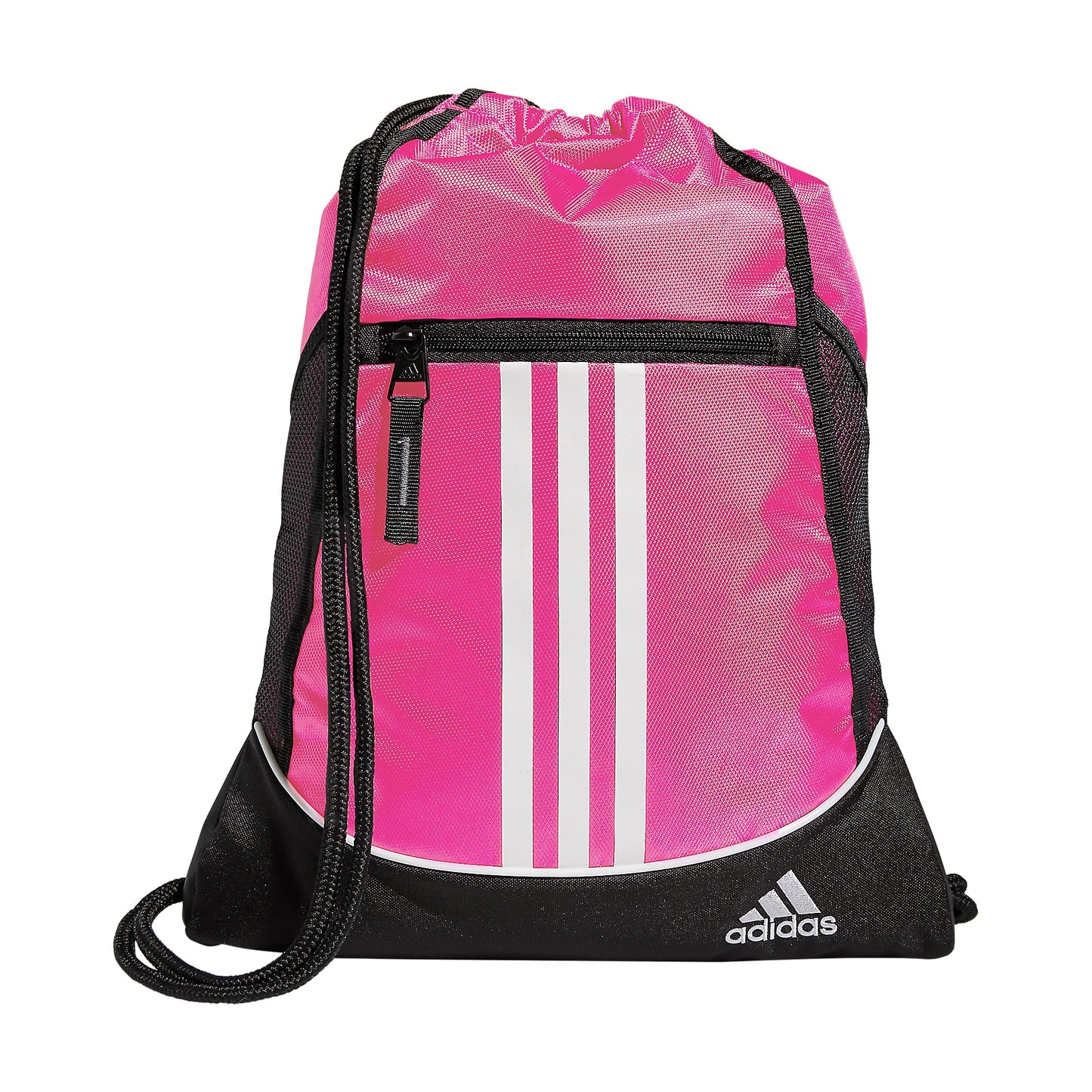 adidas Alliance Sackpack – Drawstring Backpack for Sports, Small Gym Bag, Preloved Teal Green/Black/3, OSFA